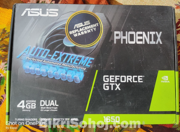 ASUS Nvidia GTX 1650  DDR6 Graphic Card